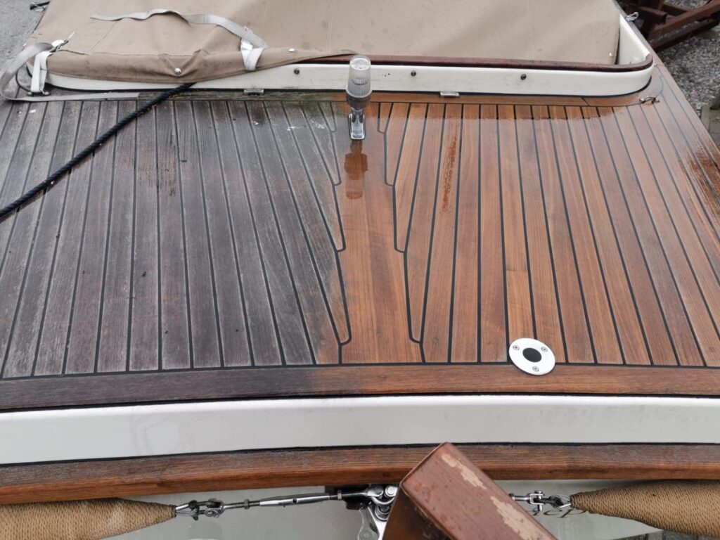 Reinigen Flexiteek Teak Dek